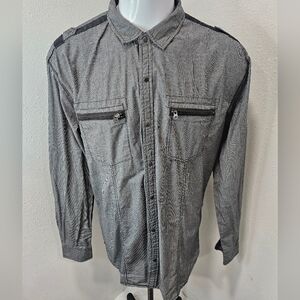 Marc Ecko Cut & Sew men's button long-sleeve XL